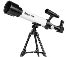 Lean Toys Vaikiškas astronominis teleskopas su telefono laikikliu