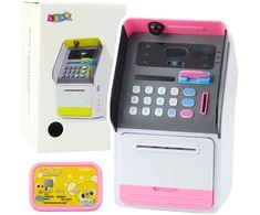 Lean Toys Vaikiškas bankomatas su PIN kodu, 27 x 17.5 x 15.5 cm