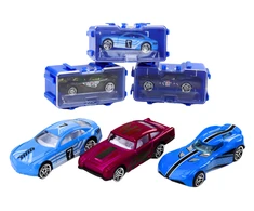 Lean Toys Žaislinių mašinėlių rinkinys, įvairių spalvų, 16 vnt.
