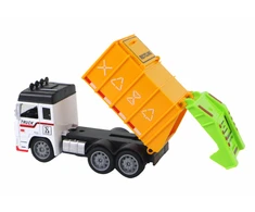 Žaislinis šiukšliavežės automobilis Lean Toys, 13x7x5 cm, 1 vnt