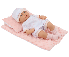 Lean Toys Lėlytė su Baltais Pižamos Drabužiais ir Priedais
