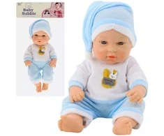 Lean Toys Lėlė kūdikis mėlyna pižama 30 cm