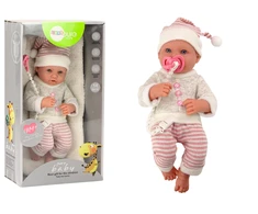 Lean Toys Lėlė su megztiniu ir aksesuarais