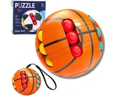 Lean Toys Sensorinis kamuolio formos dėlionės kubas vaikams 6,5 cm