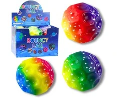 Lean Toys Kamuolys su įdubimais, spalvotas 10 cm