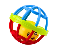 Lean Toys Kūdikio sensorinis kamuoliukas su barškučiu