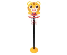 Lean Toys Reguliuojamas vaikų krepšinio rinkinys „Geltonas tigras“