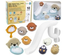 Lean Toys Vonios žaislų rinkinys įvairiaspalvis