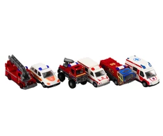 Lean Toys Komandinis gelbėjimo bazės žaislų rinkinys su 6 automobiliais