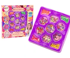 Lean Toys Karoliukų rinkinys papuošalų gamybai vaikams