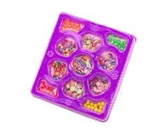 Lean Toys Karoliukų rinkinys papuošalų gamybai vaikams
