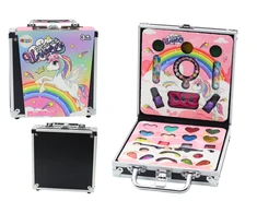 Lean Toys Stilingas grožio rinkinys juodame lagamine