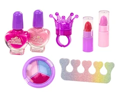 Lean Toys Grožio rinkinys pliušiniame kosmetiniame maišelyje su vienaragiu