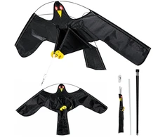 Lean Toys Paukščių atbaidymo aitvaras, plėšriojo paukščio imitacija, 120 × 67 cm