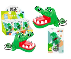 Lean Toys Žalias Krokodilo Pakabuko Žaislas su Skambučiu