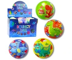 Lean Toys Kamuolys su dinozaurų piešiniais, 10 cm