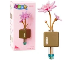 Lean Toys Konstruktorius – Rožinis lotoso žiedas, 376 detalės