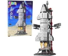 Lean Toys Kosminės Raketos Konstruktorius su Bokštu, 107 dalys