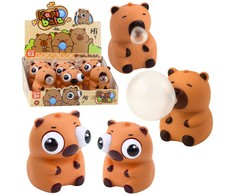 Lean Toys Antistresinis žaislas kapibara 8,5 cm rudas