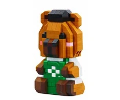 Lean Toys 3D Statulėlė iš kaladėlių Kapibara 204-263 vnt.