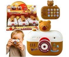 Lean Toys Interaktyvusis kapibaros fotoaparatas su projektoriumi ir garsais