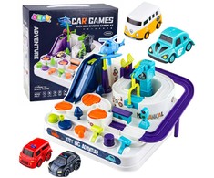 Lean Toys Automobilių kliūčių trasa 4 vnt.