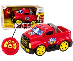 Lean Toys Nuotoliniu būdu valdomas raudonas policijos automobilis su šviesomis ir garsais, 30x17.5x13 cm