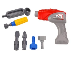 Lean Toys Vaikiškas surenkamas vikšrinis ekskavatorius