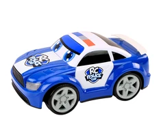 Lean Toys Nuotoliniu būdu valdomas animacinis policijos automobilis su šviesomis ir garsais
