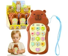 Lean Toys Vaikiškas edukacinis telefonas su šviesos ir garso efektais