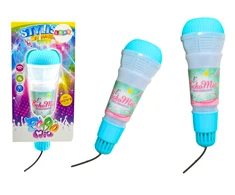 Lean Toys Vaikiškas mikrofonas su aido ir šviesos efektais, 20 cm