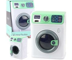 Lean Toys Žaislinė skalbimo mašina su besisukančiu būgnu vaikams
