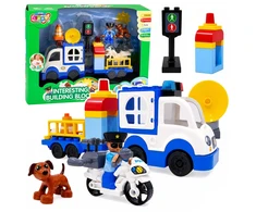 Lean Toys Policijos rinkinys (mėlyna ir balta)