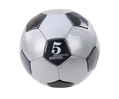 Lean Toys Klasikinis pilkas futbolo kamuolys, dydis 5