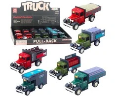 Lean Toys Klasikinis sunkvežimis su atgaliniu mechanizmu, šviesomis ir garsu