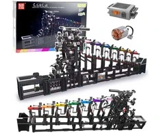 Lean Toys Konstruktorius su rutuliniu taku ir elektros varikliu, 2520 detalių