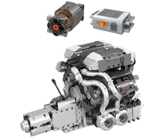 Lean Toys Construction Blocks Car Engine V8 Gearbox 2024 el.