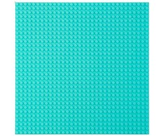 Lean Toys Konstruktoriaus plokštė - pagrindas šviesiai mėlyna 40x40 cm