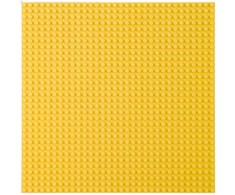 Lean Toys Konstruktoriaus pagrindas- plokštė 40x40 cm geltona