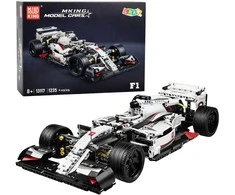 Lean Toys Konstruktoriaus rinkinys Mudking 13117 F1 lenktyninis automobilis, 1235 dalys