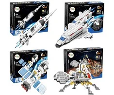 Lean Toys Konstruktorius Marso zondas ir kosminis robotas 2in1, 146 detalės