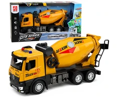 Lean Toys Žaislinė betono maišyklė su šviesos ir garso efektais, 1:12, 34,5 × 16 × 10,5 cm