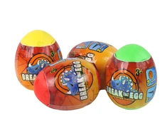 Dinozaurų kiaušinių rinkinys Lean Toys, 9x6,5 cm, 12 vnt.