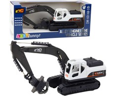 Lean Toys Vikšrinis ekskavatorius 67B su griebtuvu ir 360 sukimu