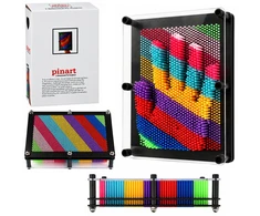 Dėlionė Lean Toys 3D smeigtukų lenta, įvairiaspalvė, 18 x 13 x 6 cm