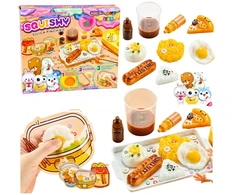 Lean Toys Kūrybinis „Squishy“ rinkinys pusryčių formoms