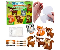 Lean Toys Siuvimo rinkinys (katės) 6 vnt.