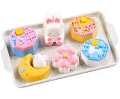 Lean Toys Creative Plastic Kit Creating Squishy Decorative Bunny Desserts DIY