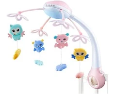 Lean Toys Lovytės karuselė rožinė