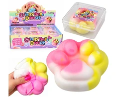 Lean Toys Crunchy Sensory Fidget Toy – Cat Paw (Pastel, 7.5 cm, in a box)